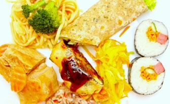 O prato vegetariano servido no restaurante Shin Yui Xuen  é feito somente com legumes orgânicos